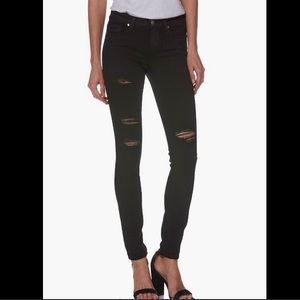 *PAIGE* Skinny Jeans  - Black Shadow Deconstructed